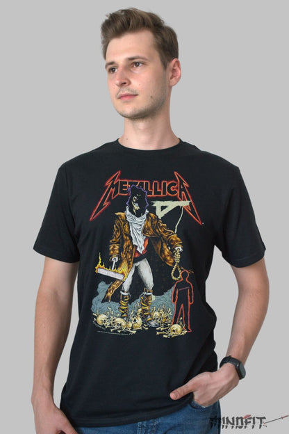 Tricou Cu Metallica Death Dealer barbat negru