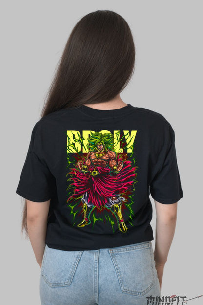 Tricou Dragon Ball Broly Power dama negru spate