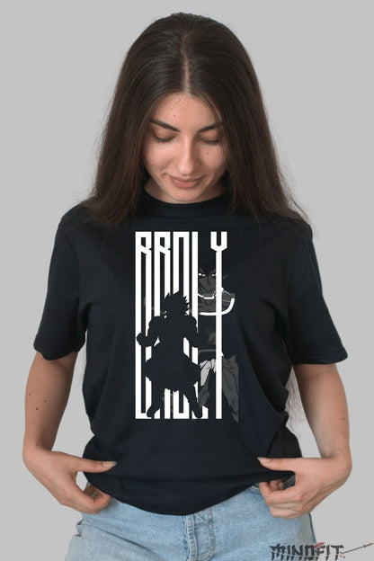 Tricou Dragon Ball Broly The Dark Face dama negru fata
