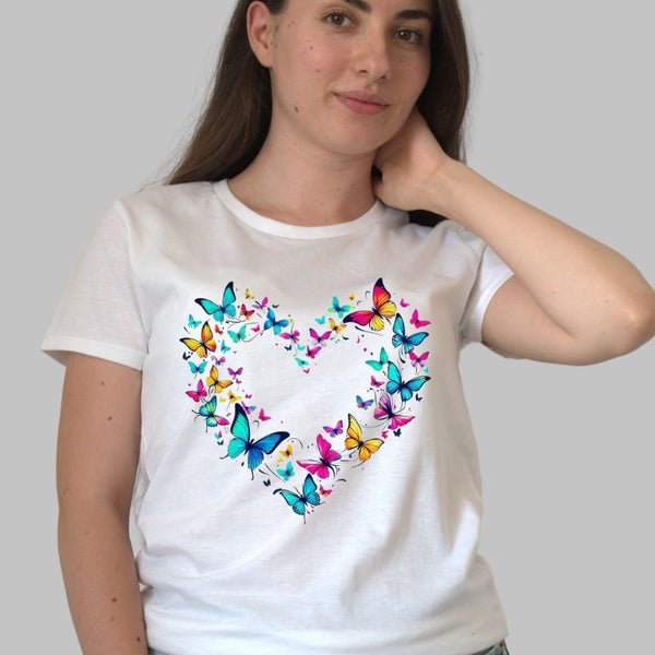 Tricou Fluturi in Forma de Inima