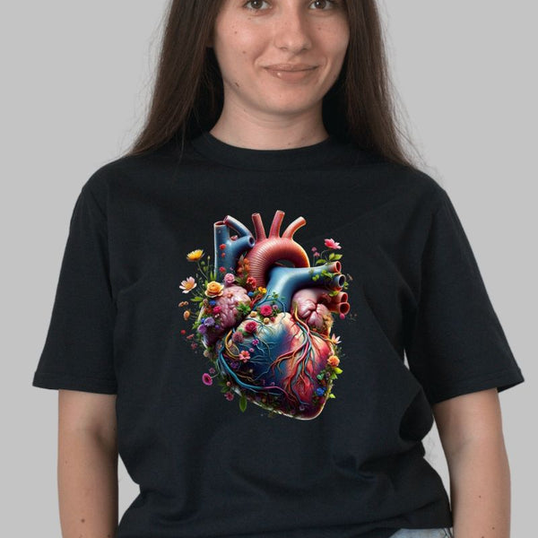 Tricou Inima cu Flori