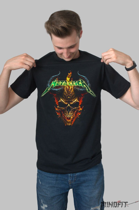 Tricou Metallica Demon Eyes barat negru