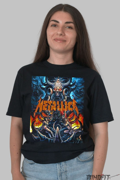 Tricou Metallica Infernal Lord dama negru