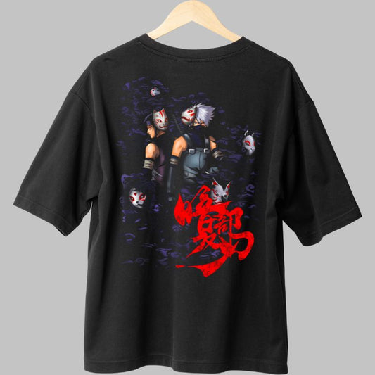Tricou Naruto ANBU Kakashi negru spate