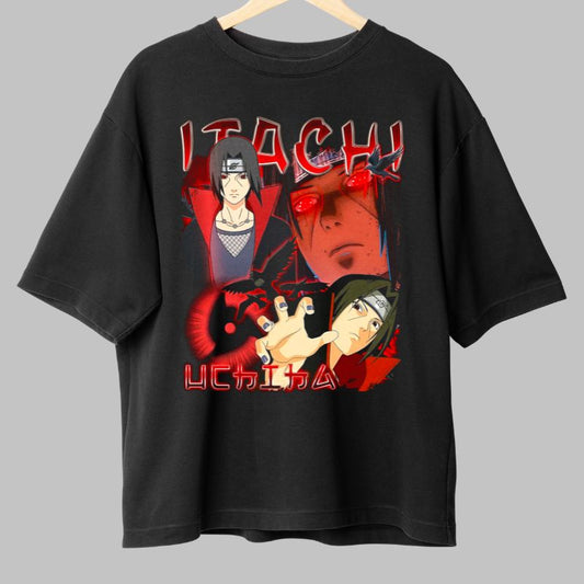 Tricou Naruto Akatsuki Style negru fata 1