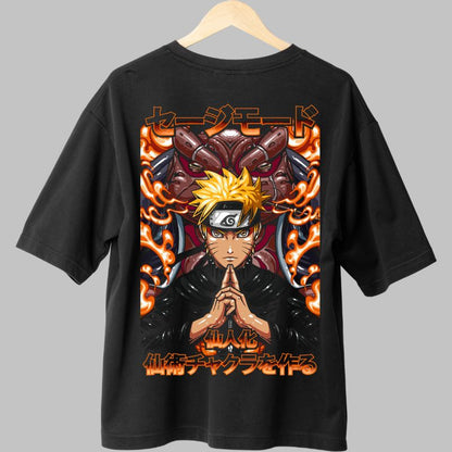Tricou Naruto DUO Gamabunta & Gamakichi negru spate