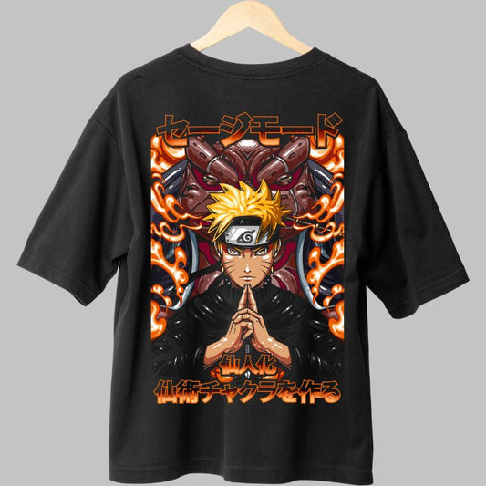 Tricou Naruto DUO Gamabunta & Gamakichi negru spate
