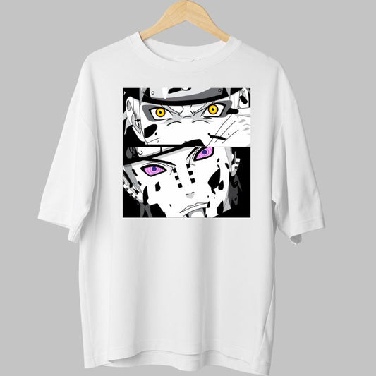 Tricou Naruto Hidden Powers alb fata