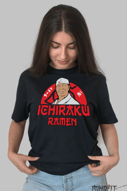 Tricou Naruto Ichiraku Ramen dama negru fata