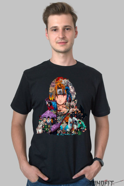 Tricou Naruto Itachi And His Story barbat negru fata