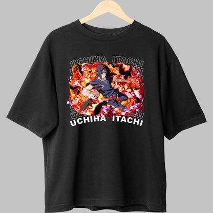 Tricou Naruto Itachi Uchiha Explosive Design negru fata