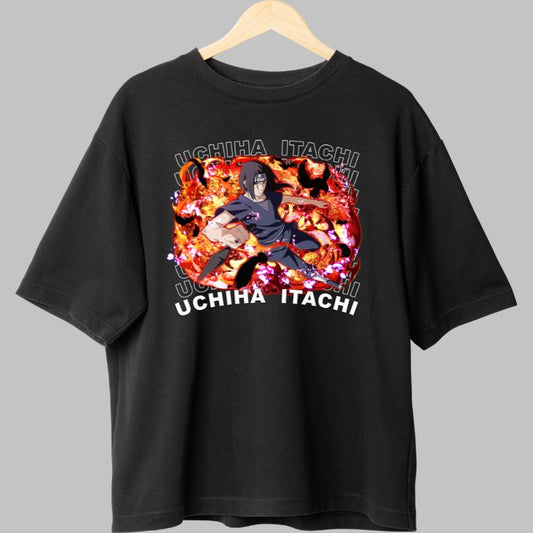 Tricou Naruto Itachi Uchiha Explosive Design negru fata
