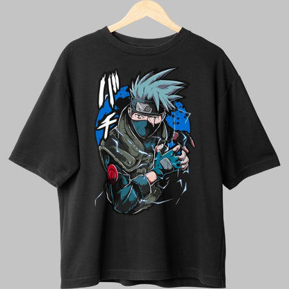 Tricou Naruto Kakashi Iron Mask negru fata
