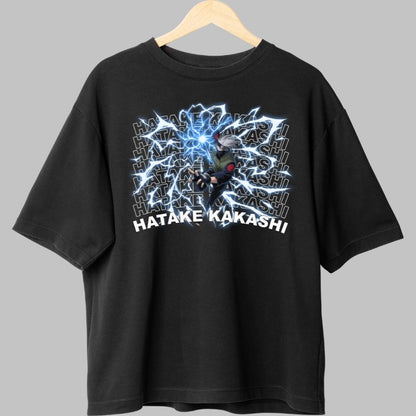 Tricou Naruto Kakashi Of The Sharingan negru fata