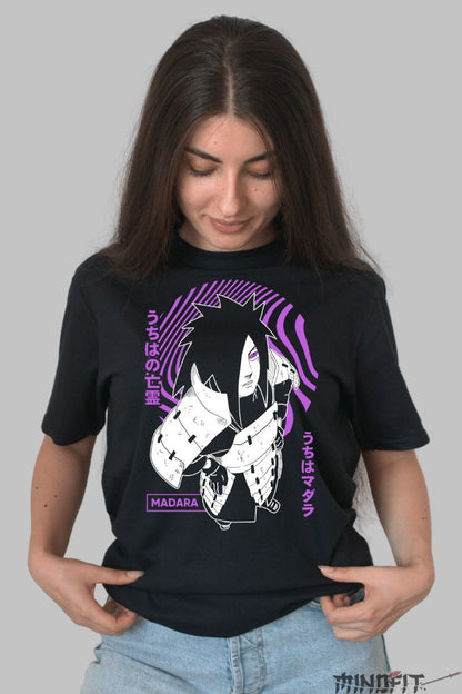 Tricou Naruto Madara Uchiha's Ghost dama negru fata