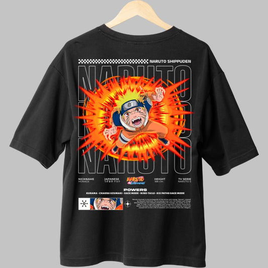 Tricou Naruto Possessed by Rage negru spate