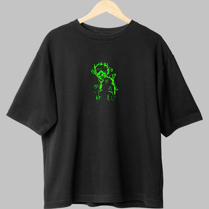 Tricou Naruto Rock Lee Angry negru fata