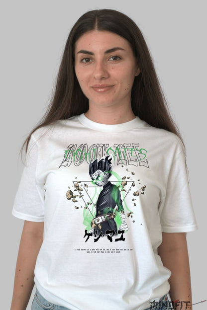Tricou Naruto Rock Lee Kenmayu dama alb fata