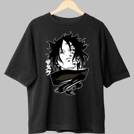 Tricou Naruto Sasuke Dark Aura negru fata