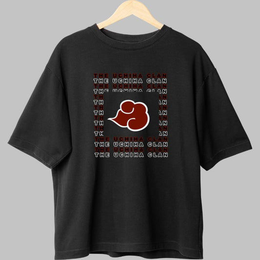 Tricou Naruto Sasuke The Uchiha Clan negru fata
