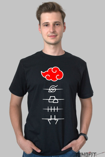 Tricou Naruto Sasuke Uchiha Betrayal barbat negru fata
