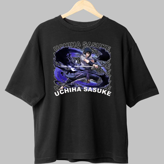 Tricou Naruto Sasuke Vision of Revenge negru fata
