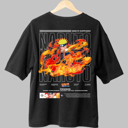 Tricou Naruto Six Paths Sage Mode negru spate