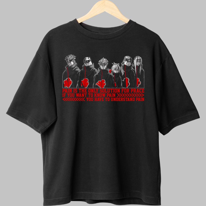 Tricou Naruto Six Paths of Pain negru fata