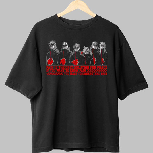 Tricou Naruto Six Paths of Pain negru fata
