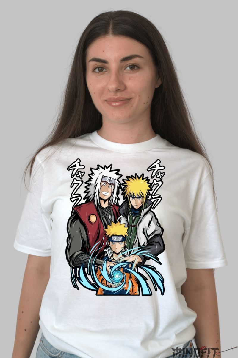 Tricou Naruto Special Family dama alb fata