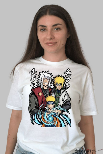 Tricou Naruto Special Family dama alb fata