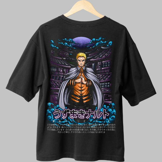 Tricou Naruto The Protector Of Konoha negru spate