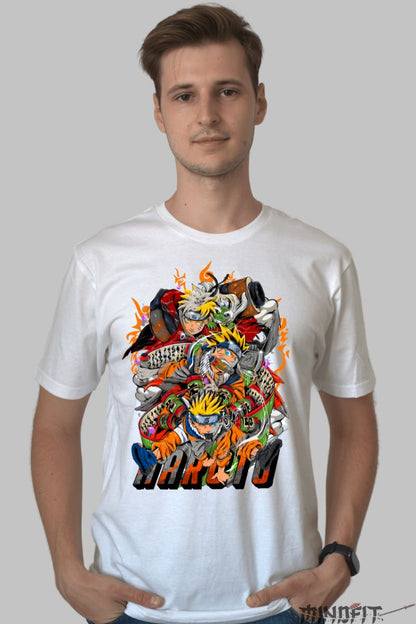 Tricou Naruto The Secret barbat alb fata