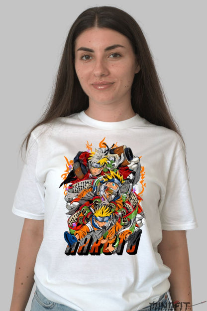 Tricou Naruto The Secret dama alb fata