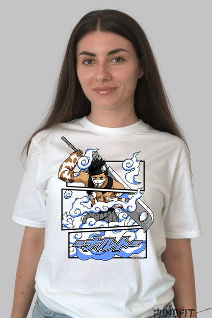 Tricou Naruto Zabuza Momochi Power dama alb fata
