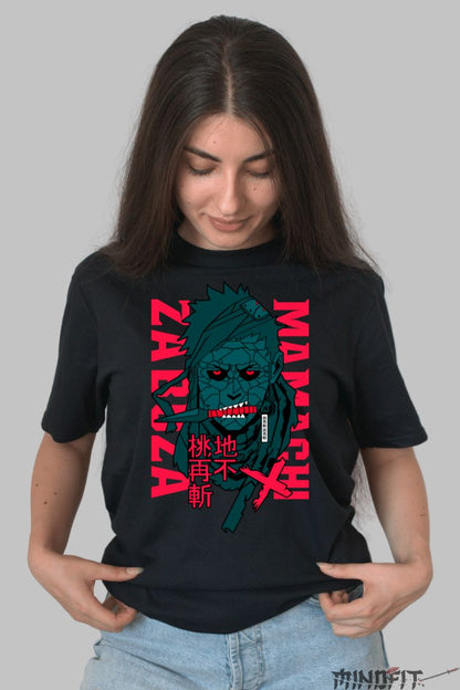 Tricou Naruto Zabuza Momochi dama  negru fata