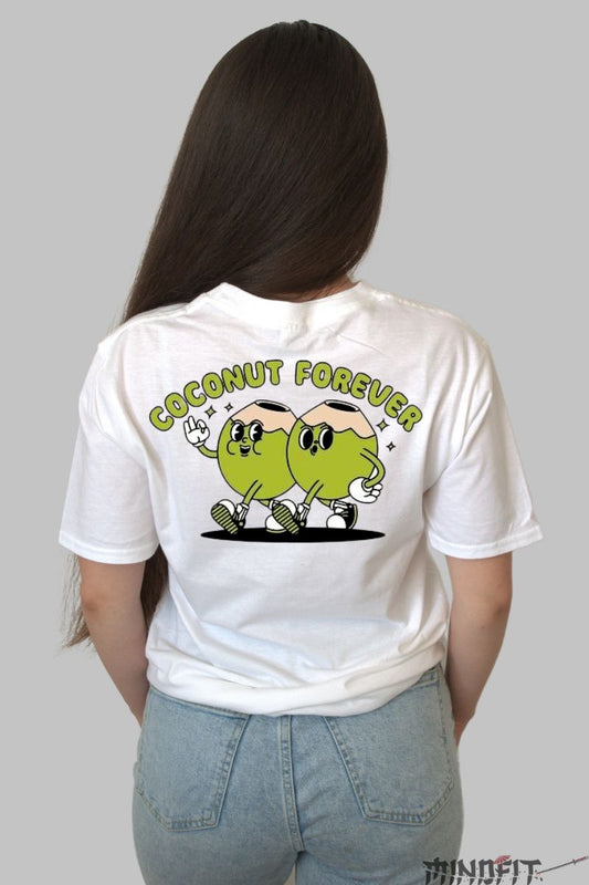 Tricou Persoanlizat Coco Nut dama alb spate