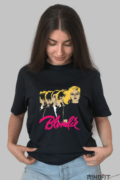 Tricou Rock Blondie Band Members dama negru