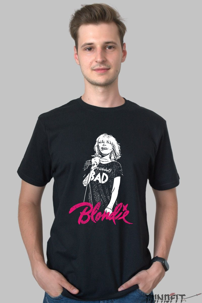 Tricou Rock Blondie Debbie Harry BAD barbat negru