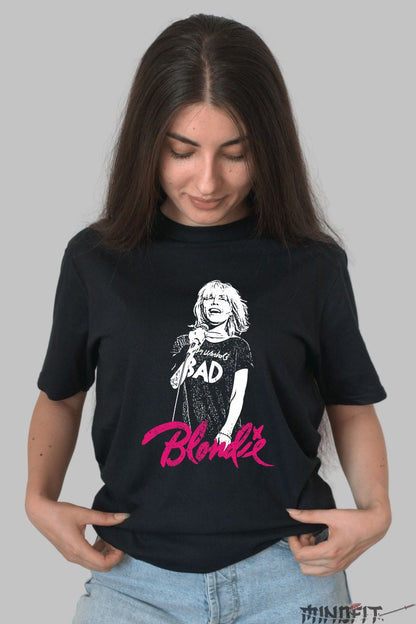 Tricou Rock Blondie Debbie Harry BAD dama negru
