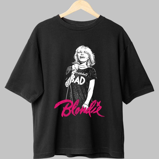 Tricou Rock Blondie Debbie Harry BAD fata negru