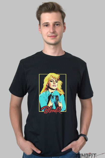 Tricou Rock Blondie Debbie Harry Pop Art barbat negru