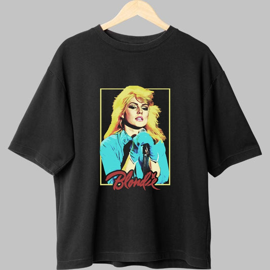 Tricou Rock Blondie Debbie Harry Pop Art fata negru