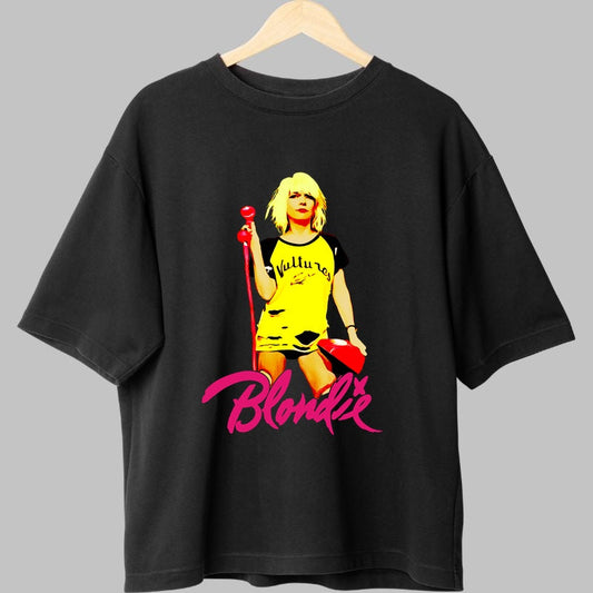 Tricou Rock Blondie Debbie Harry Vultures fata negru