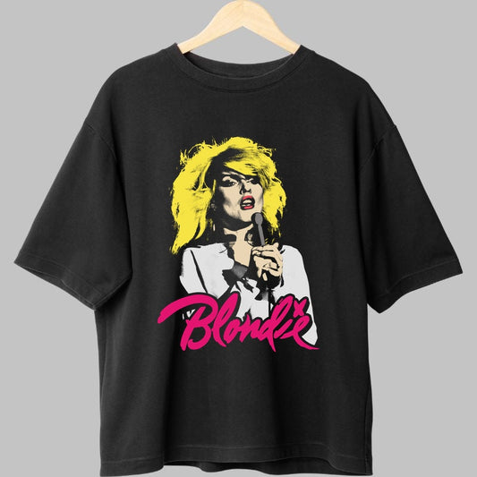 Tricou Rock Blondie Live Icon fata negru