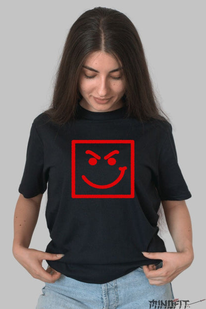 Tricou Rock Bon Jovi Smiley Iconic dama negru