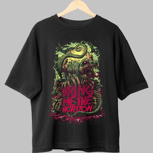 Tricou Rock Bring Me The Horizon Chaos Creature fata negru