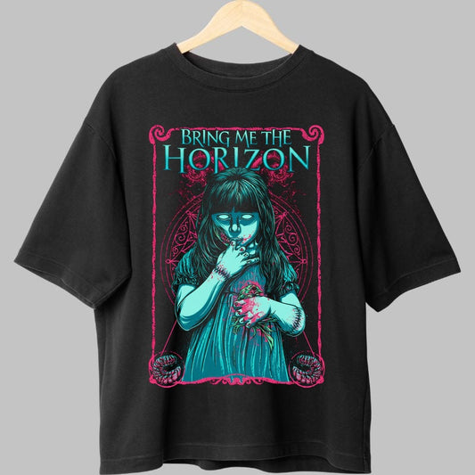 Tricou Rock Bring Me The Horizon Dark Girl fata negru