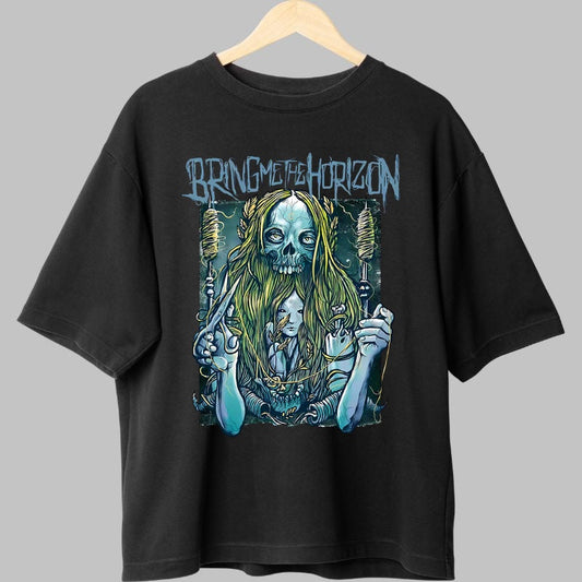 Tricou Rock Bring Me The Horizon Dark Ritual fata negru