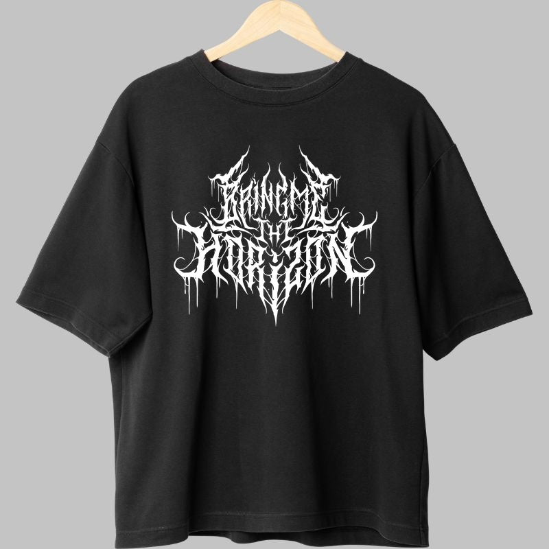 Tricou Rock Bring Me The Horizon Raw Logo fata negru